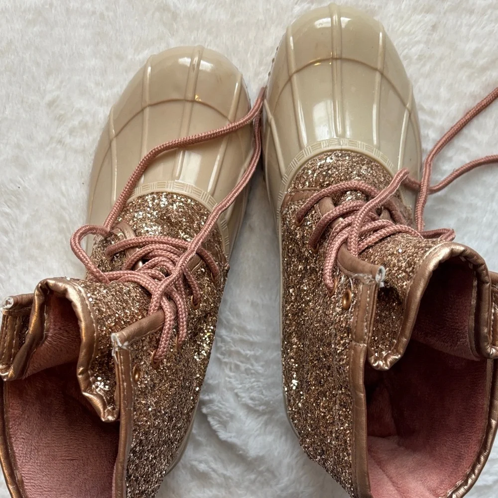 Sparkling Glitter Ankle Duck Boots - Picture 8 of 8